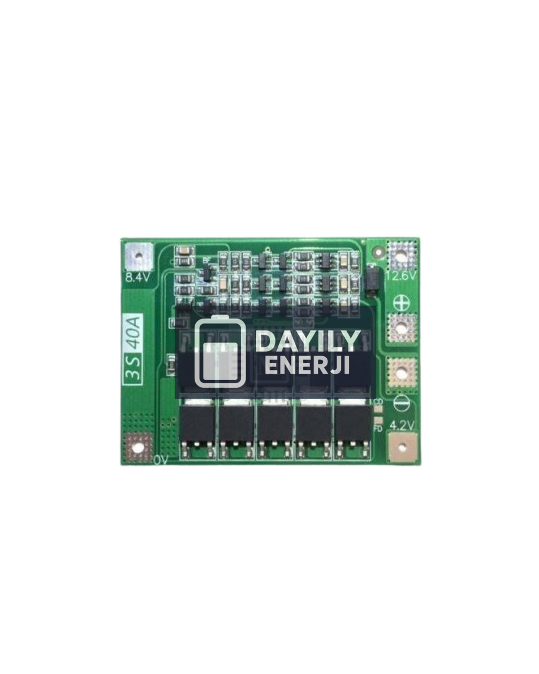 3S 40A 12.6 V Lityum Batarya BMS (Balanssız)