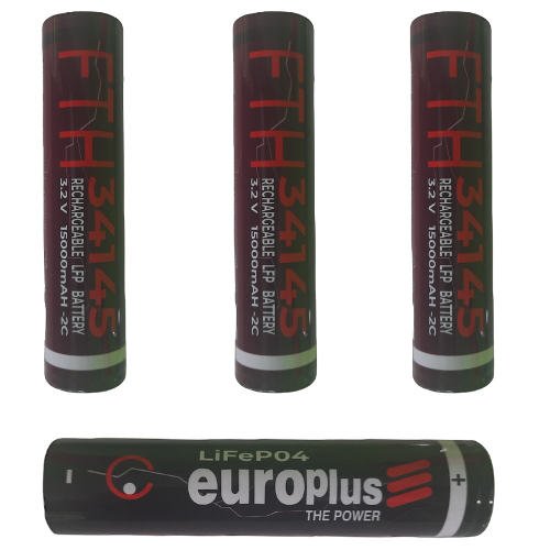 EuroPlus 34145 3,2 V 15 AMPER LiFePO4 Silindirik Hücre (ADET)